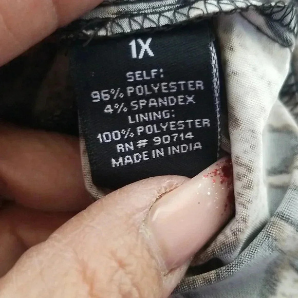 MSK Women 1X gorgeous Zip up blouse - Picture 6 of 7